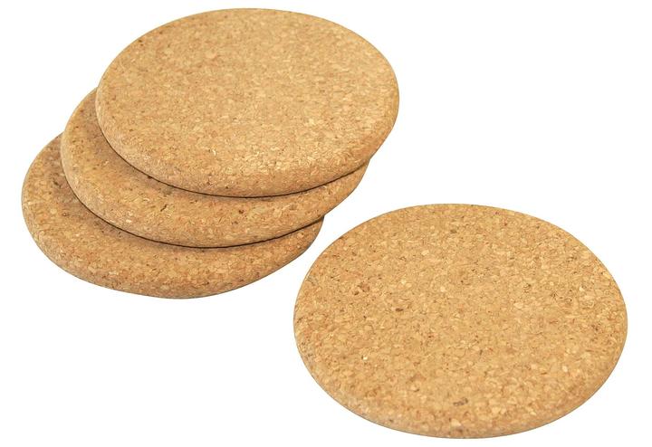 Actual product image Axentia Cork coaster (4 x, Glass coaster)