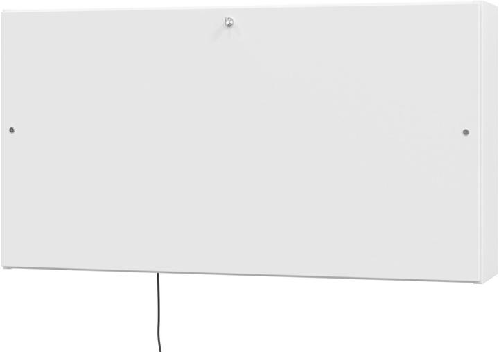 Actual product image Hammerbacher Mini-Office wall-mounted desk, HxWxD 650 x 1200 x 260 mm, white / white.