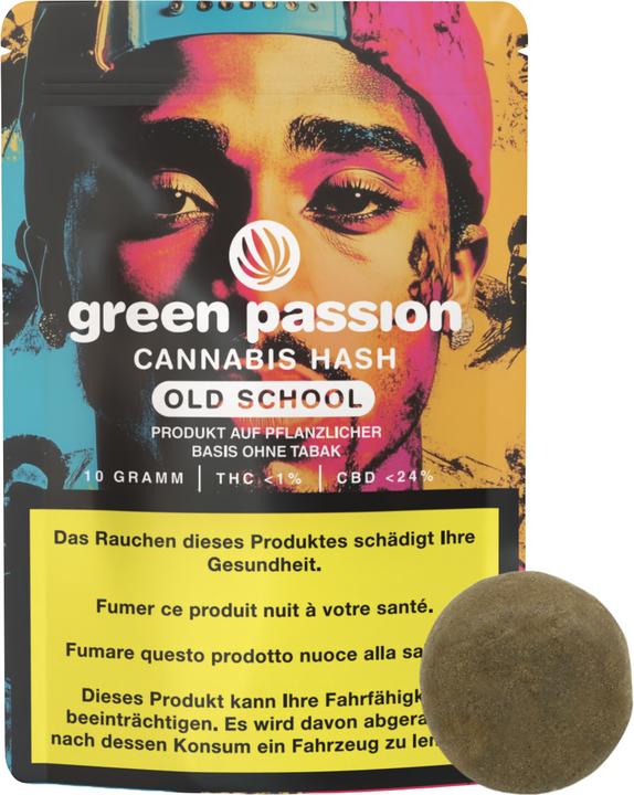 Green Passion CBD Hash Old School (10 g, Indoor)