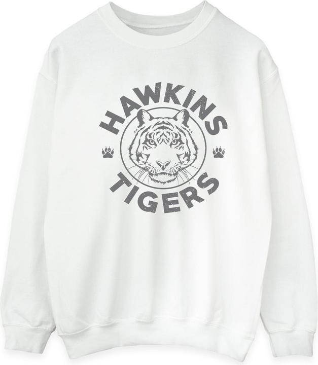 Netflix Stranger Things Hawkins Grey Tiger Sweatshirt (XXL)