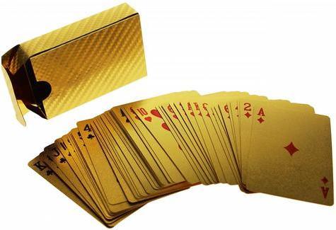 Produktbild United Entertainment Goldene Spielkarten mit Goldfolie