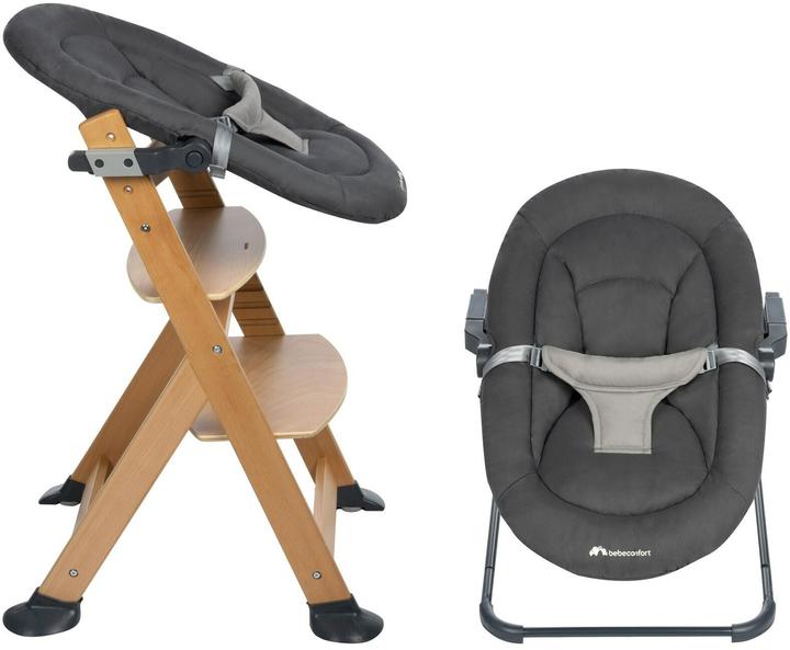 Actual product image Bebeconfort Timba Baby Tinted Graphite highchair attachment