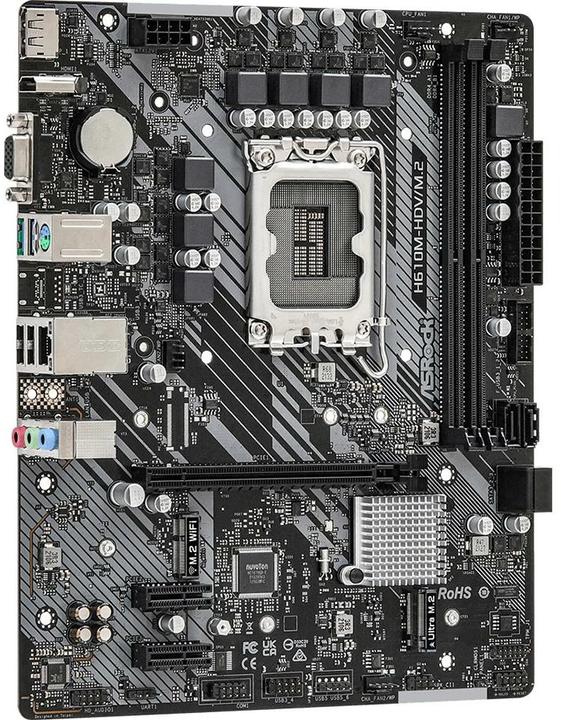 Produktbild AsRock LGA 1700 (LGA 1700, Intel H610, mATX)