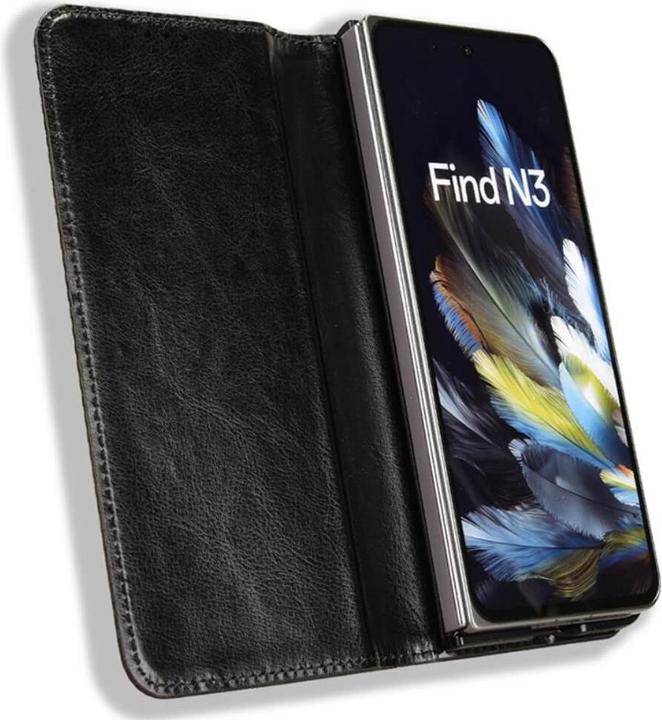 Immagine prodotto Cover-Discount OnePlus Open - Custodia Stand Flip Cover nera (OnePlus Open)