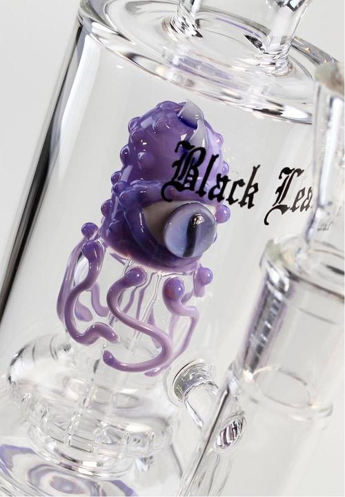 Actual product image Black Leaf octopus bong shower head percolator purple 28cm