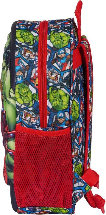 Actual product image School backpack The Avengers Black Red 27 x 33 x 10 cm