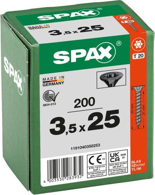 Produktbild Spax Spanplattenschrauben (200 Schrauben pro Stück)