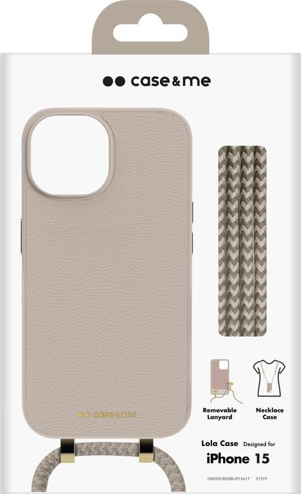 Produktbild Caseme Lola Case Cover mit abnehmbarem Umhängeriemen für iPhone 15 (Apple iPhone 15)