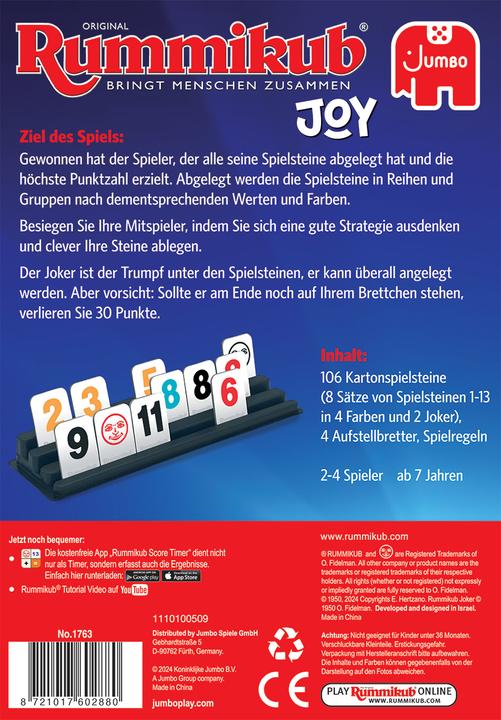 Produktbild Jumbo Rummikub: Joy (Deutsch)