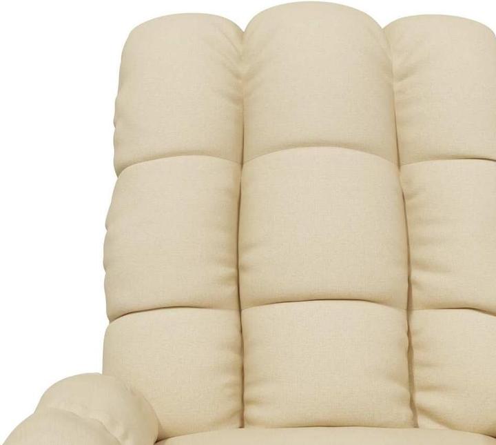 Produktbild VidaXL Massagesessel Fernsehsessel Relaxsessel Sessel Liegesessel Creme Stoff