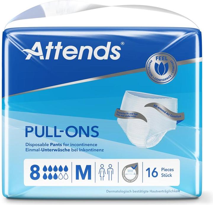 Attends Pull Ons 8 M (16 x, M)