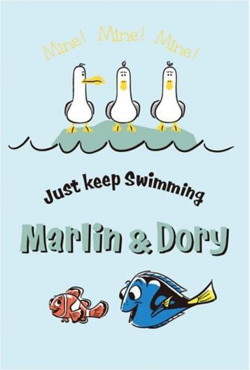 Produktbild Disney Merlin Dory Charakter-Postkarte