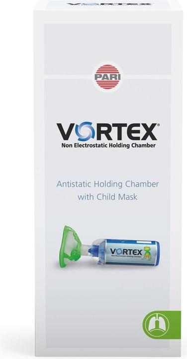 PARI VORTEX Vorschaltkammer mit Kindermaske Frosch 2-4 Jahre