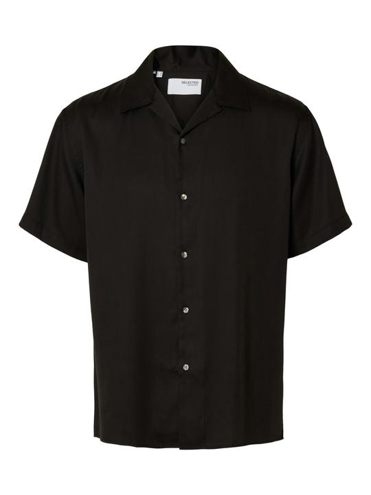 Selected Homme Satin Kurzarmhemd