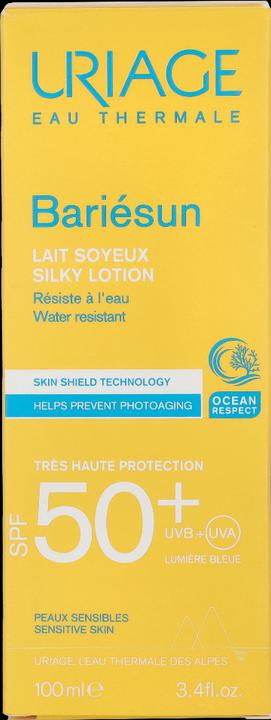 Image du produit Uriage Bariésun Lotion soyeuse (Crème solaire visage, SPF 50, 100 ml, 100 g)