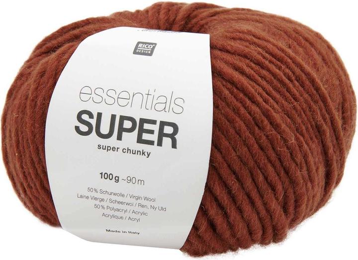 Actual product image Rico Design Wool Essentials Super Super Chunky 100 gr, Rusty Brown (90 m)