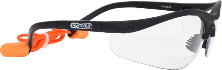 Produktbild KS Tools Schutzbrille-transparent, mit Ohrstöpsel