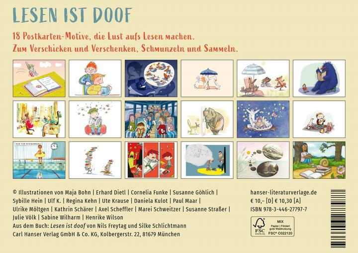 Image du produit Lesen ist doof Postkarten-Set (18 pcs)