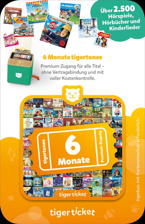Actual product image Tigermedia Tiger Ticket 6 months (German)