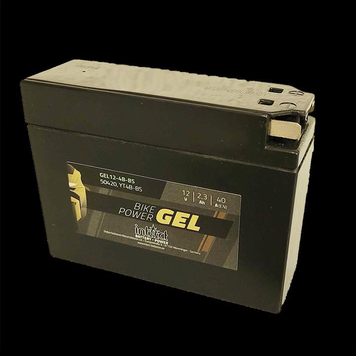Immagine prodotto Intact GEL12-4B-BS Bike-Power GEL 2.3Ah batteria per scooter (DIN 50420) YT4B-BS (12 V, 2.30 Ah, 40 A)