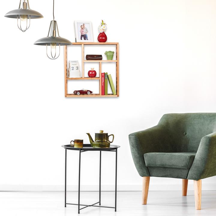 Actual product image Relaxdays Walnut (50 x 15 x 50 cm)