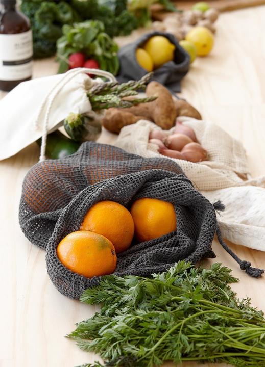 Image du produit Ladelle Sacs à fruits et légumes recyclés Eco Natural, lot de 4