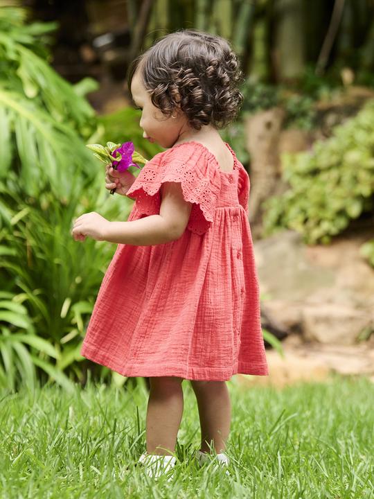 Immagine prodotto Vertbaudet Baby Musselin-Kleid mit Volantärmeln (92)