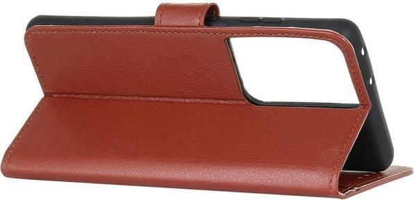 Actual product image MU Classic Litchi Leather Bookcover Series (Samsung Galaxy S21 Ultra)