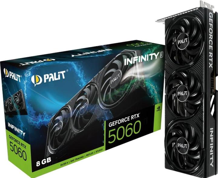 Productafbeelding Palit RTX 5060 8GB Infinity 3 GDDR7 3 Fan (8 GB)