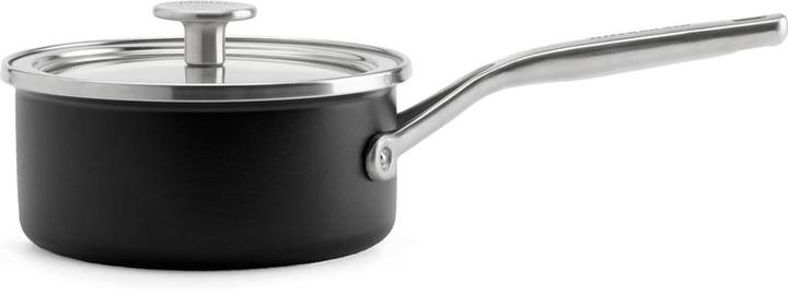 KitchenAid Steel Core Enamel Sauspan - 20 cm - Matt Black (Stielkasserolle, Keramik)