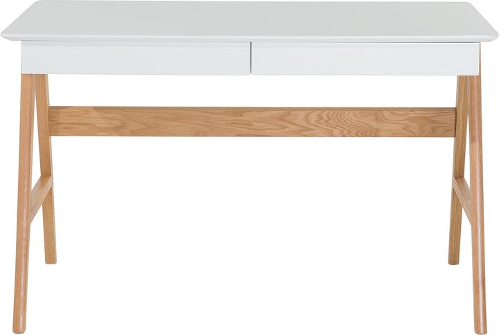 Produktbild Beliani Büromöbel-Set weiss / heller Holzfabton ESCALANTE/SHESLAY (100 x 33 x 116 cm)
