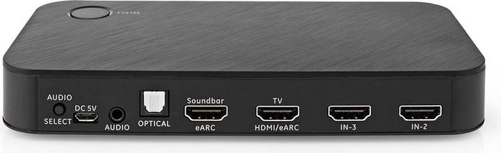 Produktbild Nedis Digital Audio Converter | 2-Weg | Anschlüsse – Eingang: DC Power / 3x HDMI™ Eingang | Anschlüs (0.06 m, Optisch)
