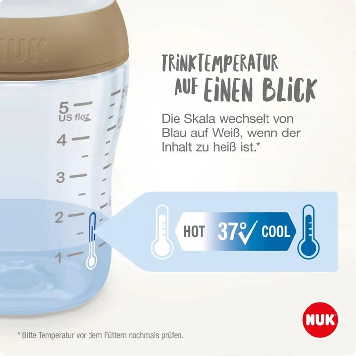 Actual product image NUK Babyflaschen Glas-Flasche 3er Pack Perfect Match 120 ml (120 ml)
