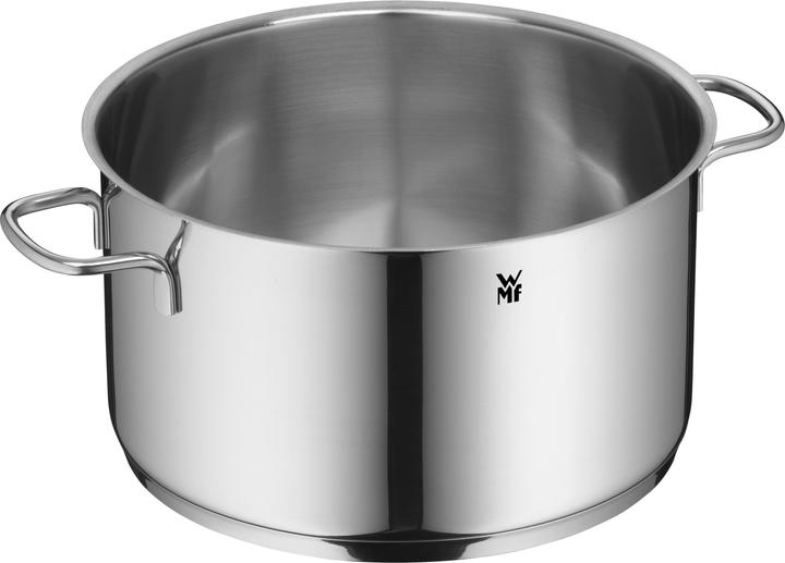 Produktbild WMF Kochtopf Fleischtopf Induktion 20cm Glasdeckel 2,5 Astoria Edelstahl 18/10 (20 cm, Kochtopf, Edelstahl)