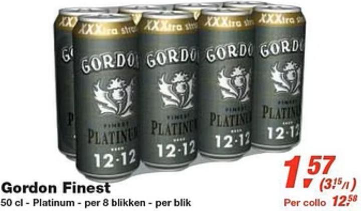 Produktbild Gordon's Finest Platinum (24 x 50 cl)