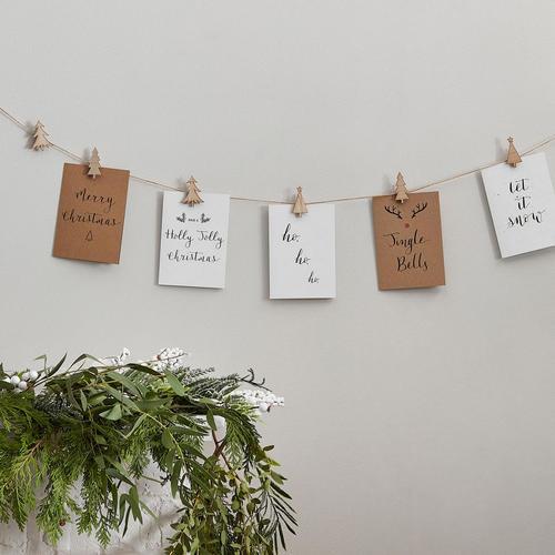 Actual product image Ginger Ray Wooden pennant chain