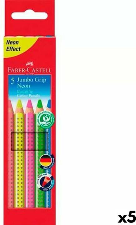 Immagine prodotto Faber-Castell Matite colorate Neon Colorate (5 pezzi) (Colorato, 5 x)