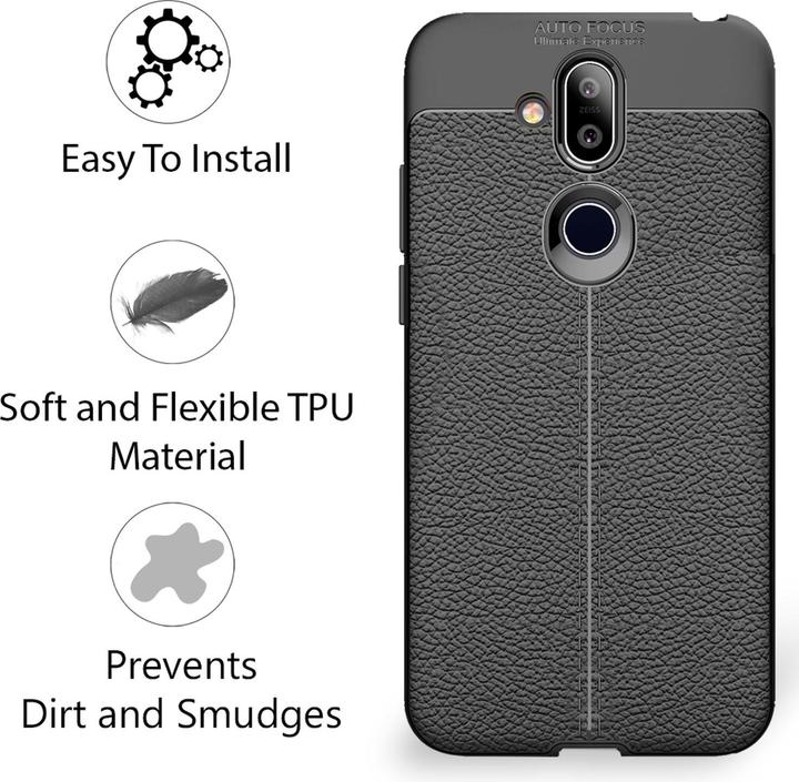 Produktbild Nalia Leder-Look Handyhülle (Nokia 8.1, Nokia 8 Sirocco)