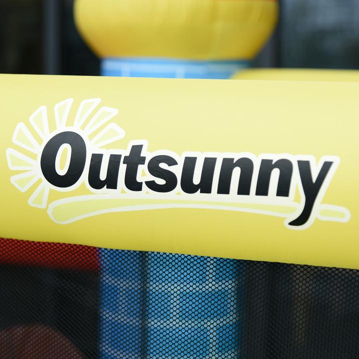 Produktbild Outsunny Hüpfburg mit Rutsche und Pool