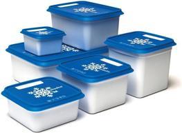 Produktbild Merkloos Tiefkühlbehälter 1000 ml set mit 3 Stücken (1 l)