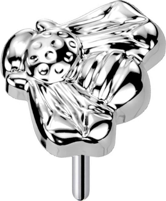 Immagine prodotto Star Piercing Threadless ape argento (Titanio G23, senza ottone)