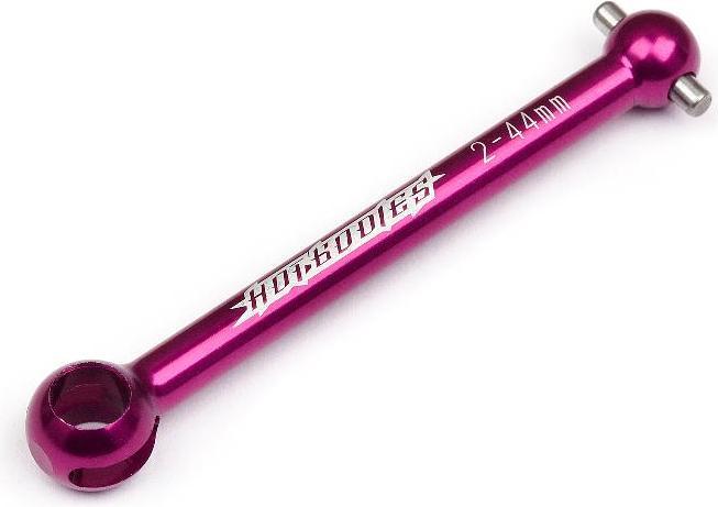 Actual product image HB Tcxx Aluminum Universal Drive Shaft (44mm/2mm/Purple)