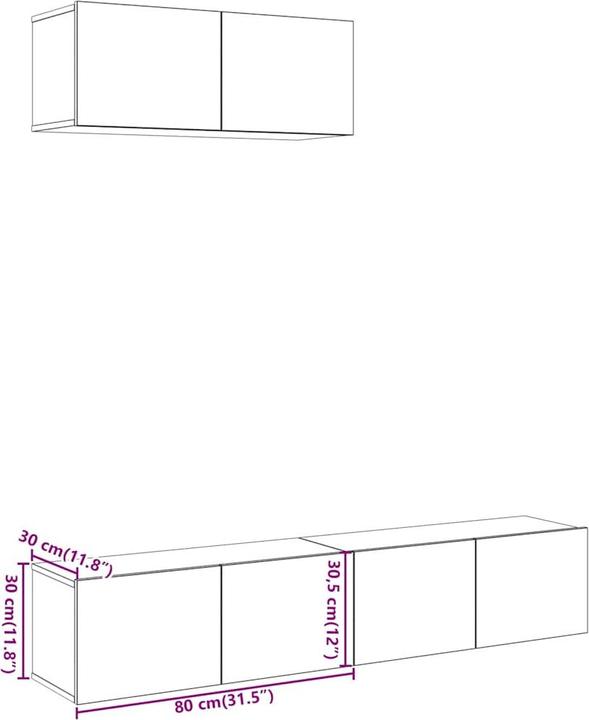 Image du produit VidaXL Jannik (80 x 30 x 30 cm)