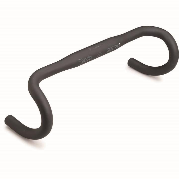 Actual product image Deda Elementi ZERO1 RHM Handlebar, Black on Black (BOB), Alloy 6061 (38 cm) (31.80 mm)
