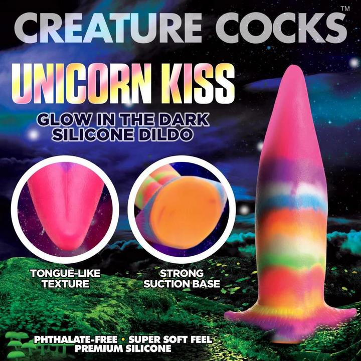 Produktbild Creature Cocks Glowinthedark Unicorn Tongue Dildo