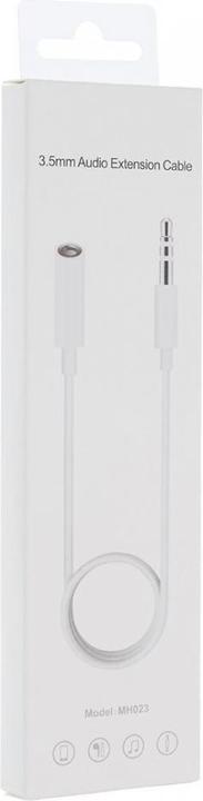 Actual product image PowerGuard Headphone extension cable 3.5mm audio jack 3-pole 1m (1 m, 3.5mm jack (AUX))