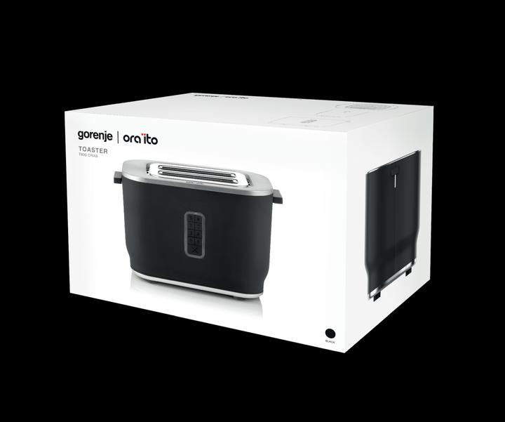 Image du produit Gorenje Grille-pain Ora Ito Design T800ORAB Puissance 800 W, Nombre de fentes 2, Matériau du boîtier