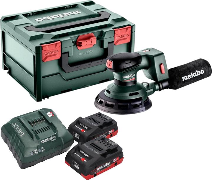 Produktbild Metabo SXA 18 LTX 150 BL Akku Exzenterschleifer 18 V 150 mm Brushless + 2x LiHD Akku 4,0 Ah +