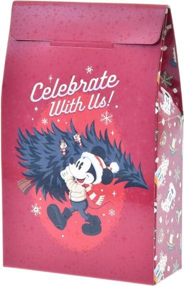 Actual product image Disney Mickey & Minnie gift bag box type (XS) Christmas (Gift box)