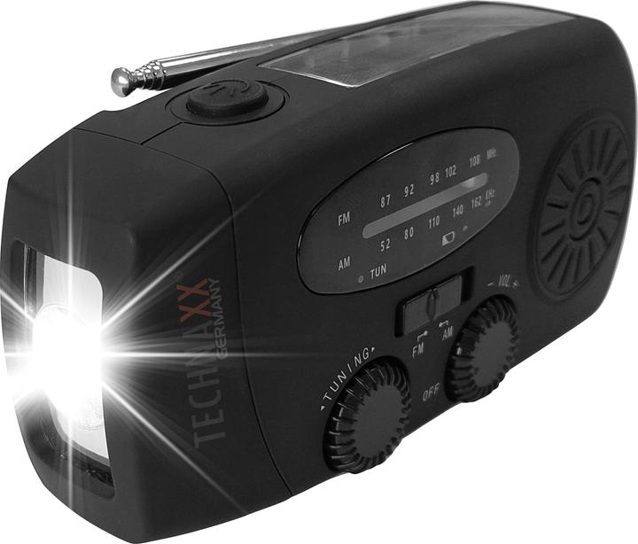 Actual product image Technaxx Hand Crank And (FM, AM)